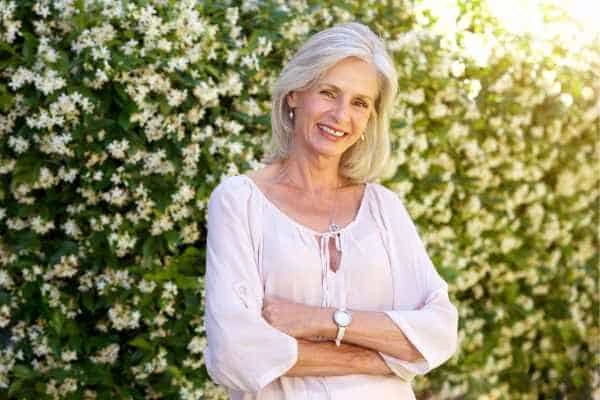 Older woman happy with urinary incontinence treatment Lymington
