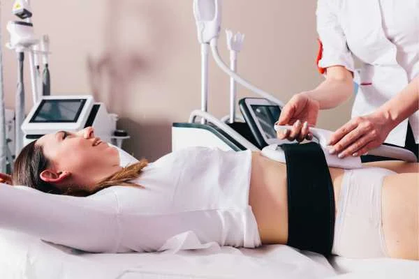 woman having body sculpting to help improve her body image and her mental health Lymington